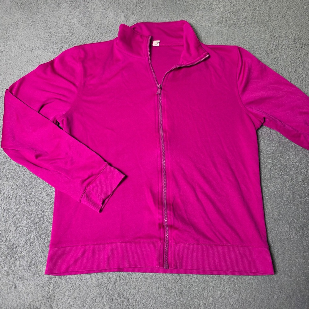 Under Armour Womens Medium Track Jacket Pink Allseasongear Full Zip Mock Neck